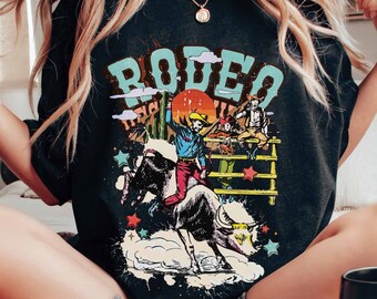 Vintage Rodeo Graphic T-Shirt, Western Country Aesthetic