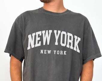Vintage New York Unisex T-shirt, Retro NYC Tee, Distressed City Shirt, Urban Fashion Top, NYC Graphic Tee