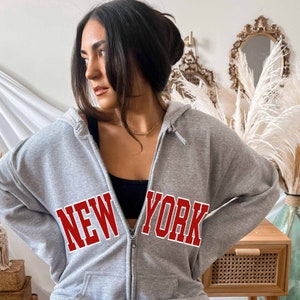 Akimbo Club “NY Noodle” New York Zip up Sweater Hoodie - Etsy Akimbo Club “NY Noodle” New York Zip up Sweater Hoodie - Etsy