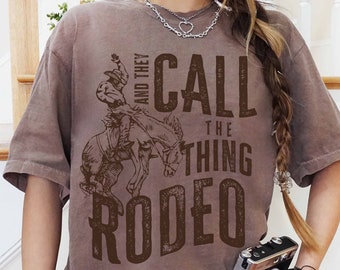 Rodeo Comfort Colors T-shirt, Vintage Western Graphic Tee