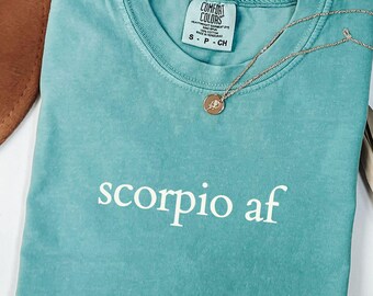 Scorpio Birthday Comfort Colors T-shirt, Astrology Horoscope Shirt, Zodiac Sign Gift, November Birthday Present