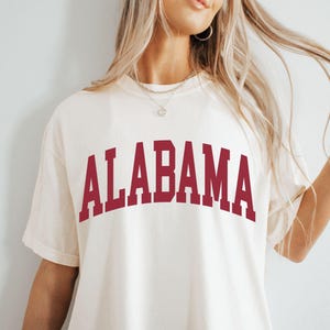 Alabama Comfort Colors® Tshirt, Retro Game Day Tee Bama tshirt, Alabama Fan Shirt, Tailgate Tshirt, Alabama Gift