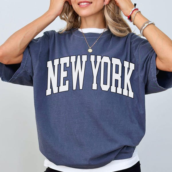 New York Comfort Colors® Shirt, Unisex Shirt for New York Fans, Retro NYC City Tee, NY Tourist Gift, NY Trip Tshirt