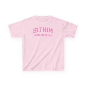 Camiseta de bebé "Golpéalo con tu coche" para mujer, camiseta de bebé Y2K, regalo divertido para niñas, camiseta femenina imagen 8