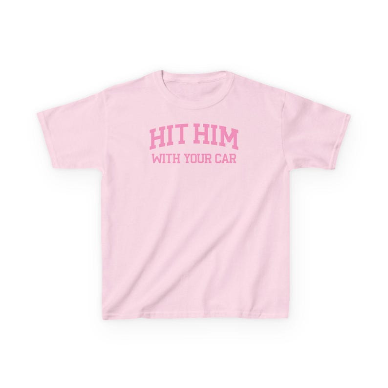 Camiseta de bebé "Golpéalo con tu coche" para mujer, camiseta de bebé Y2K, regalo divertido para niñas, camiseta femenina imagen 8