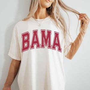 Alabama Comfort Colors® Tshirt, Retro Game Day Tee Bama tshirt, Alabama Fan Shirt, Tailgate Tshirt, Alabama Gift