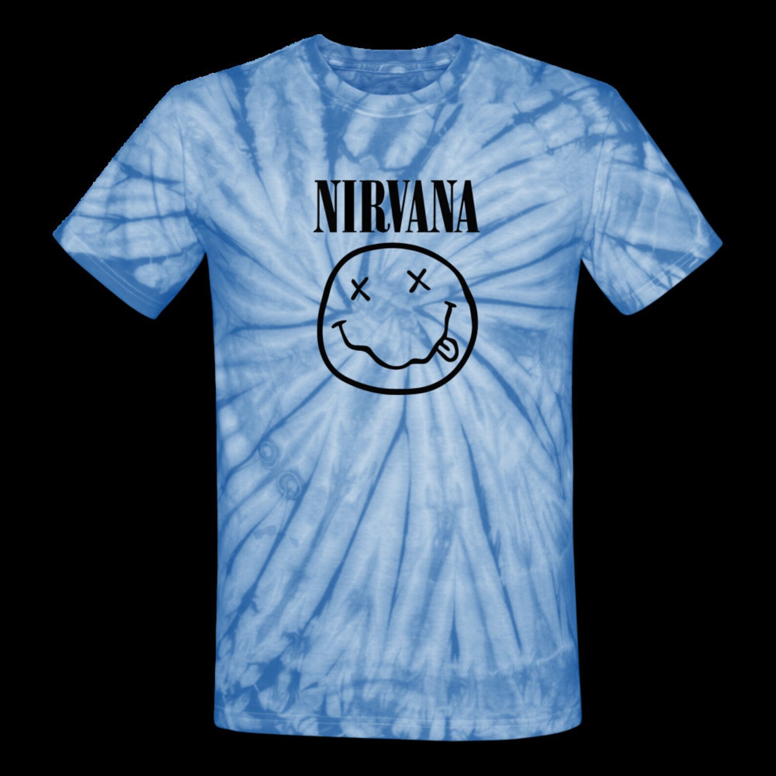 Nirvana Tie Dye Tshirt Etsy