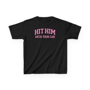 Camiseta de bebé "Golpéalo con tu coche" para mujer, camiseta de bebé Y2K, regalo divertido para niñas, camiseta femenina imagen 6