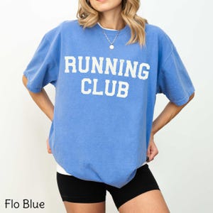 Running Club Sports T-shirt, Weekend Run Shirt, Athletic Workout Top, Sunday Sporty Shirt, Exercise Apparel, Aesthetic Leisure Shirt