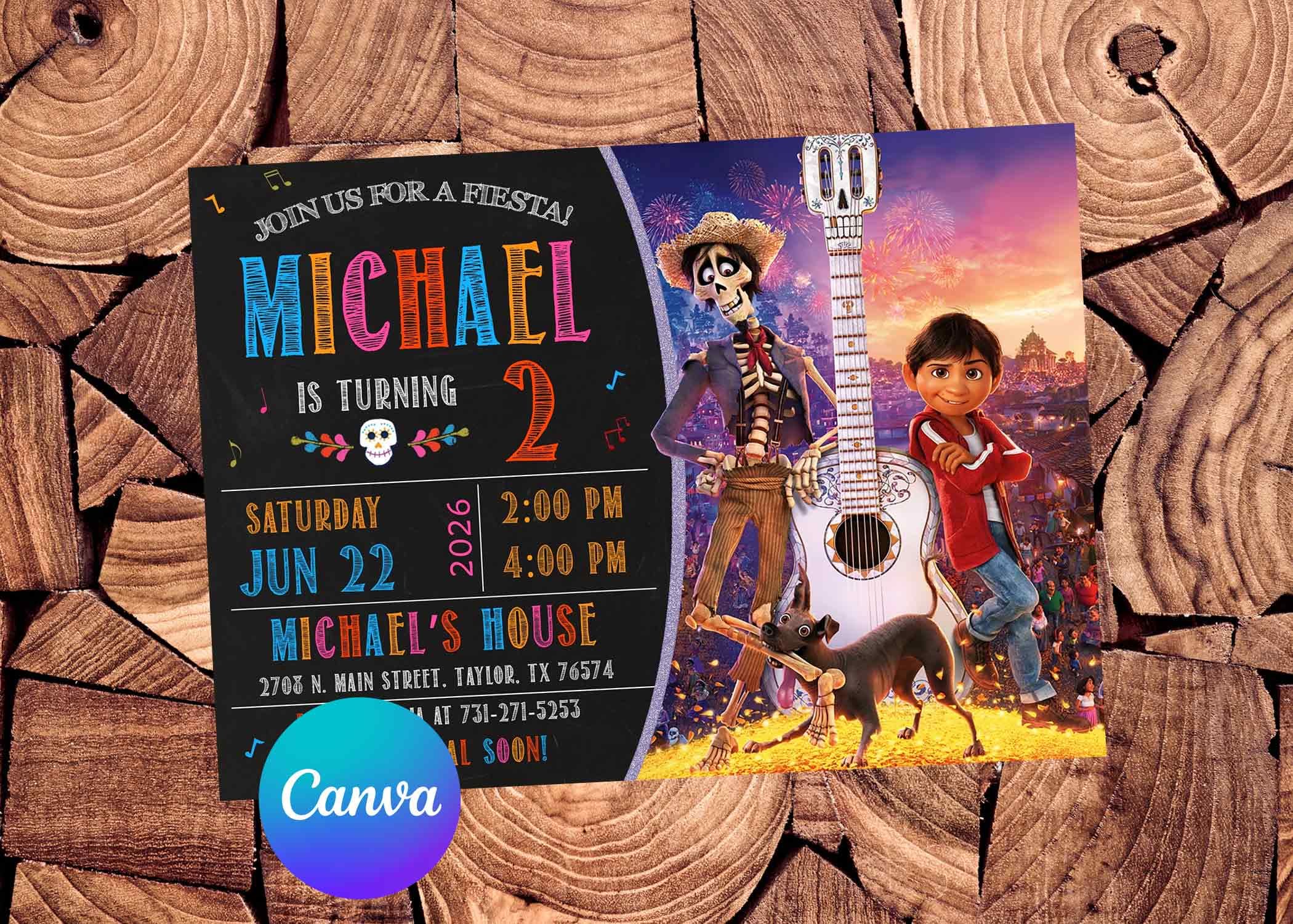 Coco Invitation Coco Birthday Invitation Fiesta Invitation Coco Party ...