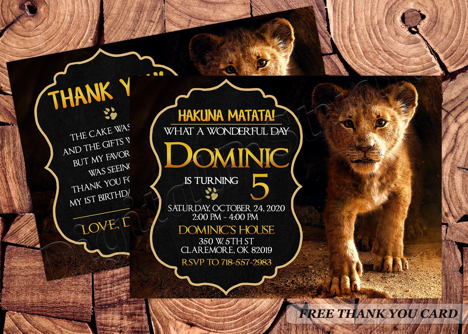 Kings Invite Lion King Invitation Lion King Birthday Invitation Lion King Party Lion ...