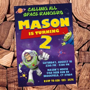 Toy Story Geburtstagseinladung Toy Story Party Toy Story Digital Toy Story Card