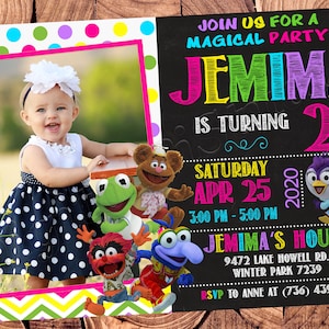 Muppet Babies Einladung Muppet Babies Geburtstagseinladung Muppet Babies Party Muppet Babies einladen Muppet Babies Karte