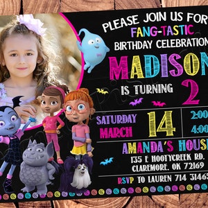 Vampirina Einladung Vampirina Geburtstagseinladung Vampirina Party Vampirina lädt Vampirina ein druckbare Vampirina digitale Vampirina Karte