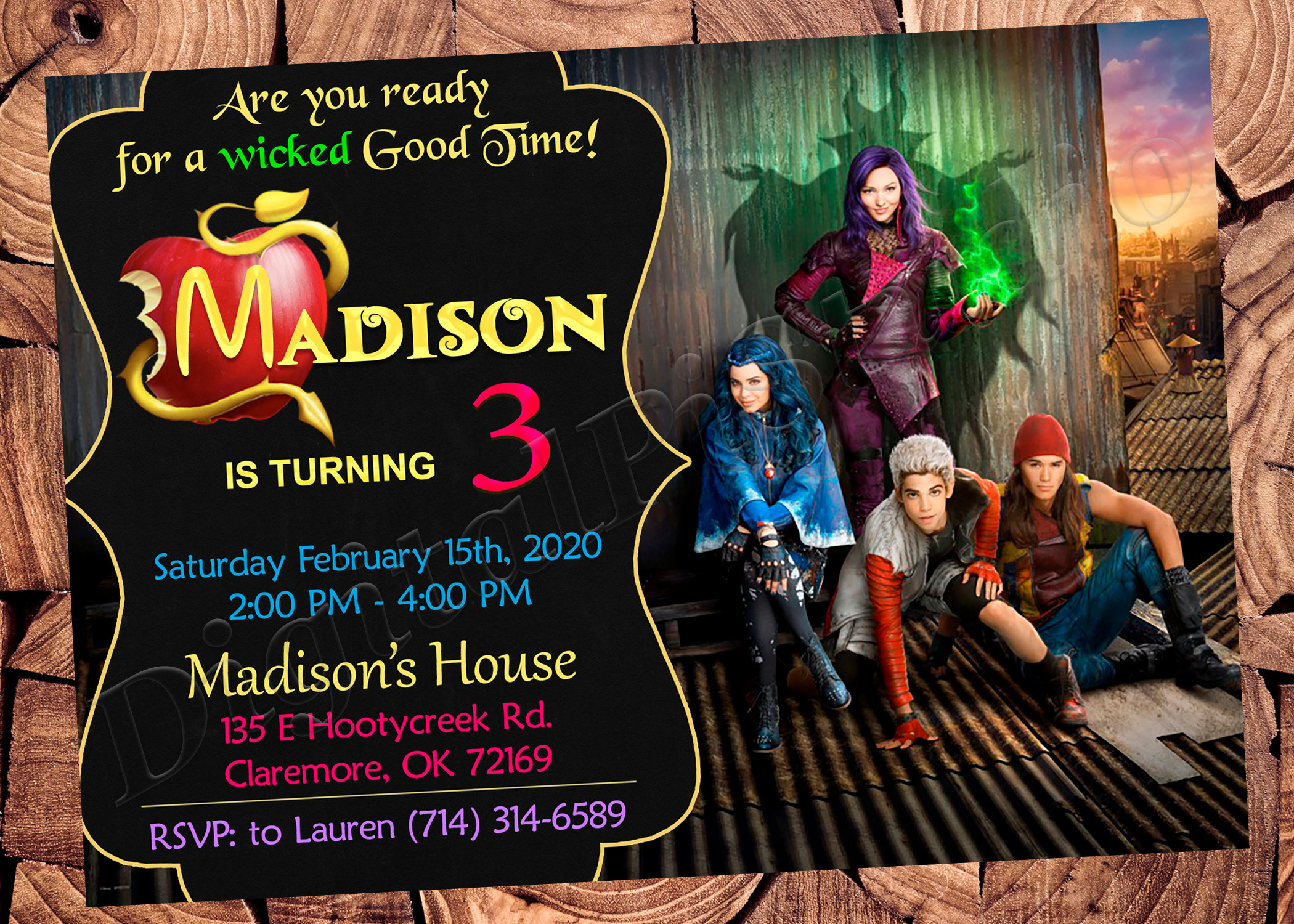 Descendants Invitation Descendants 3 Invitation Descendants - Etsy