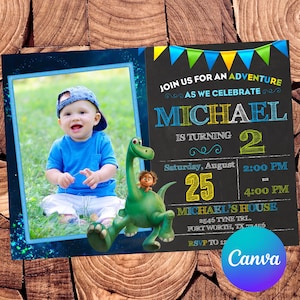 The Good Dinosaur Invitation The Good Dinosaur Birthday Invitation The Good Dinosaur Party The Good Dinosaur Editable Invitation