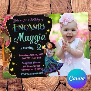 Encanto Invitation Encanto Birthday Invitation Encanto Party Encanto Card Encanto Editable Invitation