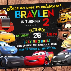 Cars 3 Invitation -  Australia