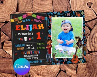 Coco Invitation Coco Birthday Invitation Fiesta Invitation Coco Party Coco Invites Coco Editable Invitation Digital Printable File