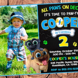 Puppy Dog Pals Invitation Puppy Dog Pals Birthday Invitation Puppy Dog Pals Party Puppy Dog Invitation Puppy Dog Birthday Puppy Dog Party