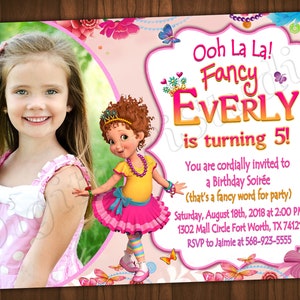 Convite Fancy Nancy Convite de Aniversário Fancy Nancy Festa Fancy Nancy Convite Fancy Aniversário Festa Fancy