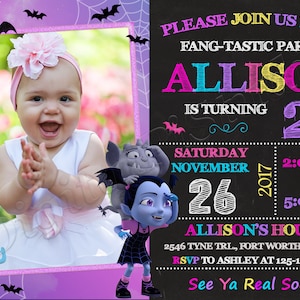 Vampirina Einladung Vampirina Geburtstagseinladung Vampirina Party Vampirina lädt Vampirina ein druckbare Vampirina digitale Vampirina Karte