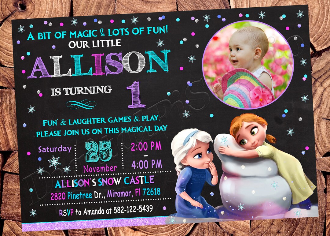Frozen Invitation Frozen 2 Invitation Frozen Birthday Invitation Frozen