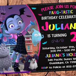 Vampirina Invitation Vampirina Birthday Invitation Vampirina Party Vampirina Invites Vampirina Printable Vampirina Digital Vampirina Card