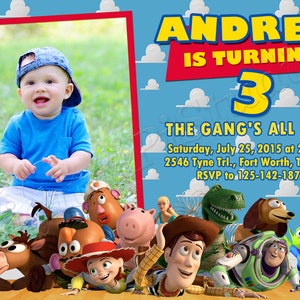 Toy Story Einladung Toy Story Geburtstagseinladung Toy Story Party Toy Story Digital Toy Story Karte druckbare Datei