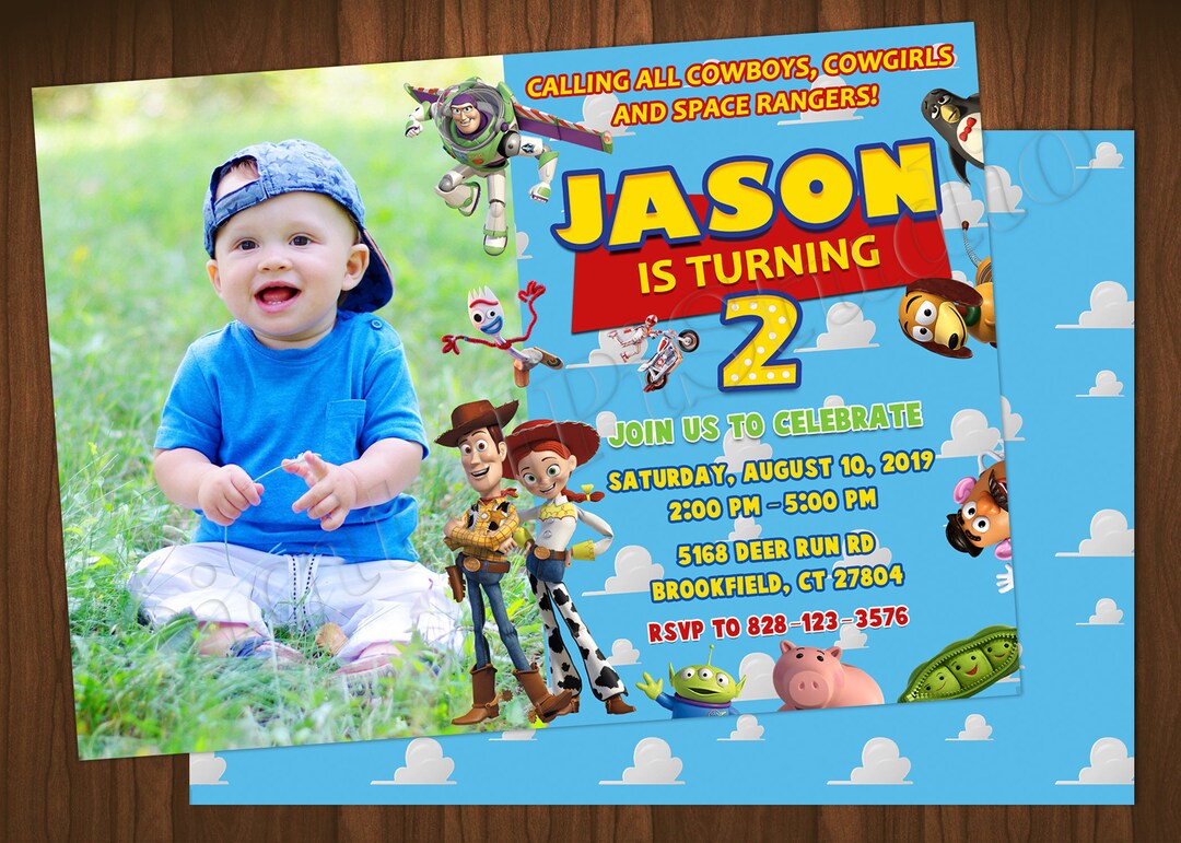 Toy Story 4 Invitation Toy Story Invitation Toy Story Birthday