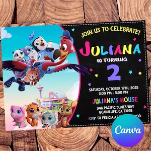Tots Invitation Tots Birthday Invitation Tots Party Tots Editable Invitation Tots Digital File