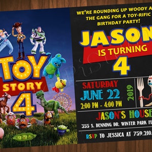 Toy Story Einladung Toy Story Geburtstagseinladung Toy Story Party Toy Story Digitale Karte Toy Story druckbare Datei