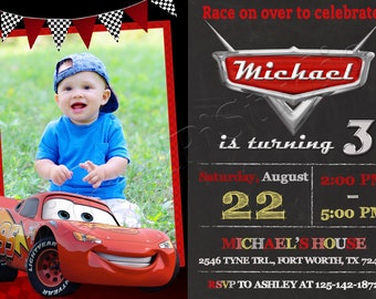 Cars Invitation Cars Birthday Cars Party Cars Invite Cars Digital File