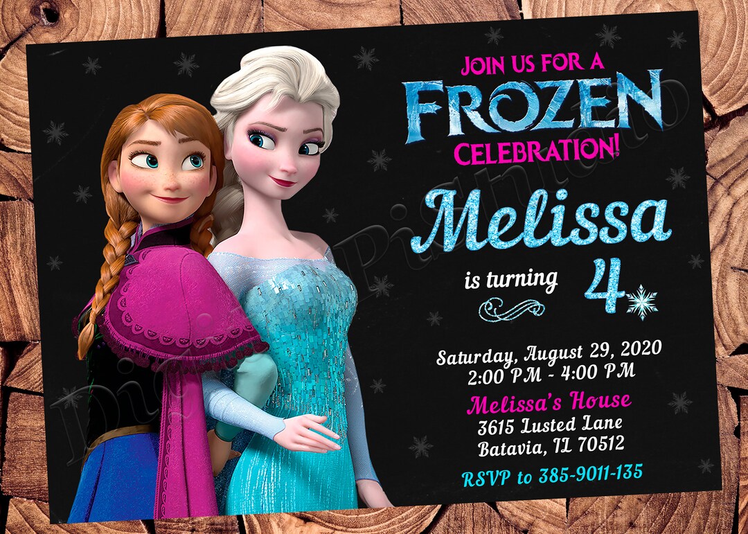 Frozen Invitation Frozen 2 Invitation Frozen Birthday Invitation Frozen