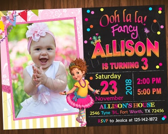 Fancy Nancy Invitation Fancy Nancy Birthday Invitation Fancy Nancy Party Fancy Invitation Fancy Birthday Fancy Party