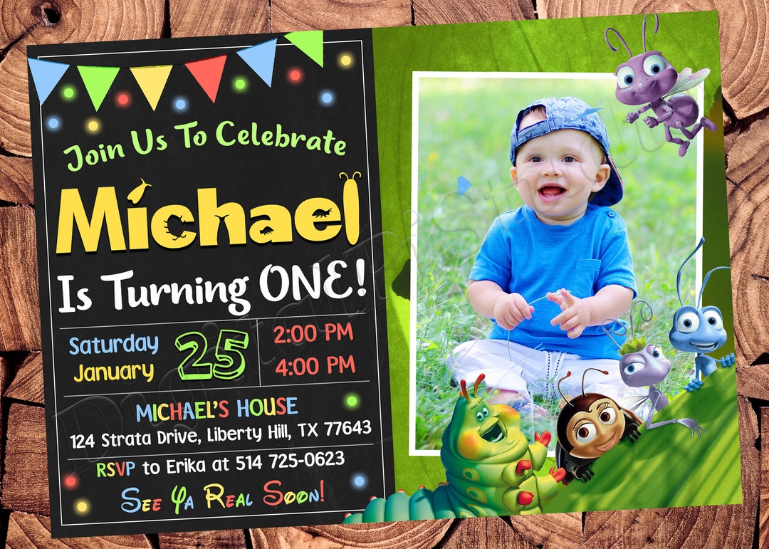 A Bug's Life Invitation A Bugs Life Birthday A Bugs Life Party A Bugs ...