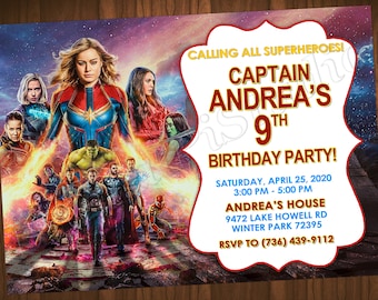 Captain Invitation Captain Birthday Invitation Captain Party Captain Invite Captain Invites