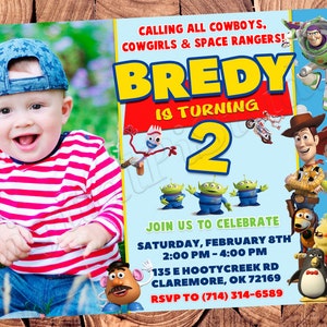 Toy Story Einladung Toy Story Geburtstagseinladung Toy Story Party Toy Story Digital Toy Story Karte druckbare Datei