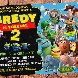 Toy Story Einladung Toy Story Geburtstagseinladung Toy Story Party Toy Story Digital Toy Story Karte druckbare Datei