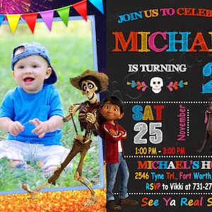 Invitación Coco Invitación Fiesta Coco Invitación Cumpleaños Coco Fiesta Cumpleaños Coco Archivo Digital Coco Tarjeta Coco