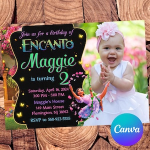 Encanto Invitation Encanto Birthday Invitation Encanto Party Encanto Card Encanto Editable Invitation