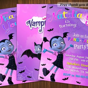 Vampirina Einladung Vampirina Geburtstagseinladung Vampirina Party Vampirina lädt Vampirina ein druckbare Vampirina digitale Vampirina Karte