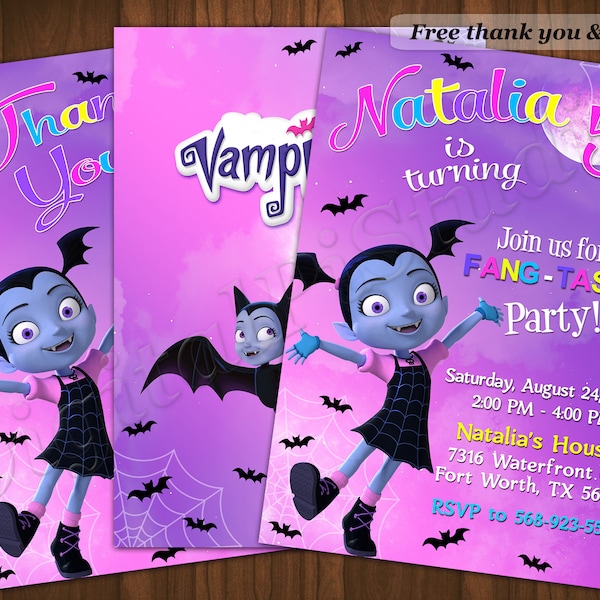 Vampirina Birthday Invitation - Etsy