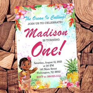 Baby Moana einladen Baby Moana Geburtstagseinladung Baby Moana Party Baby Moana einladen Baby Moana einlädt