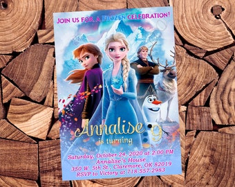 Frozen Invitation Frozen Birthday Invitation Frozen Party Invitation Frozen Invites Frozen Digital Printable File