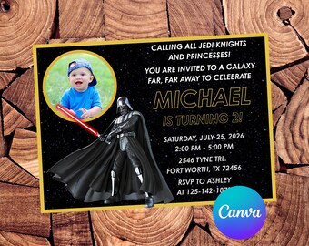 Star Wars Invitation Star Wars Birthday Invitation Star Wars Party Star Wars Editable Invitation Star Wars Digital Invitation