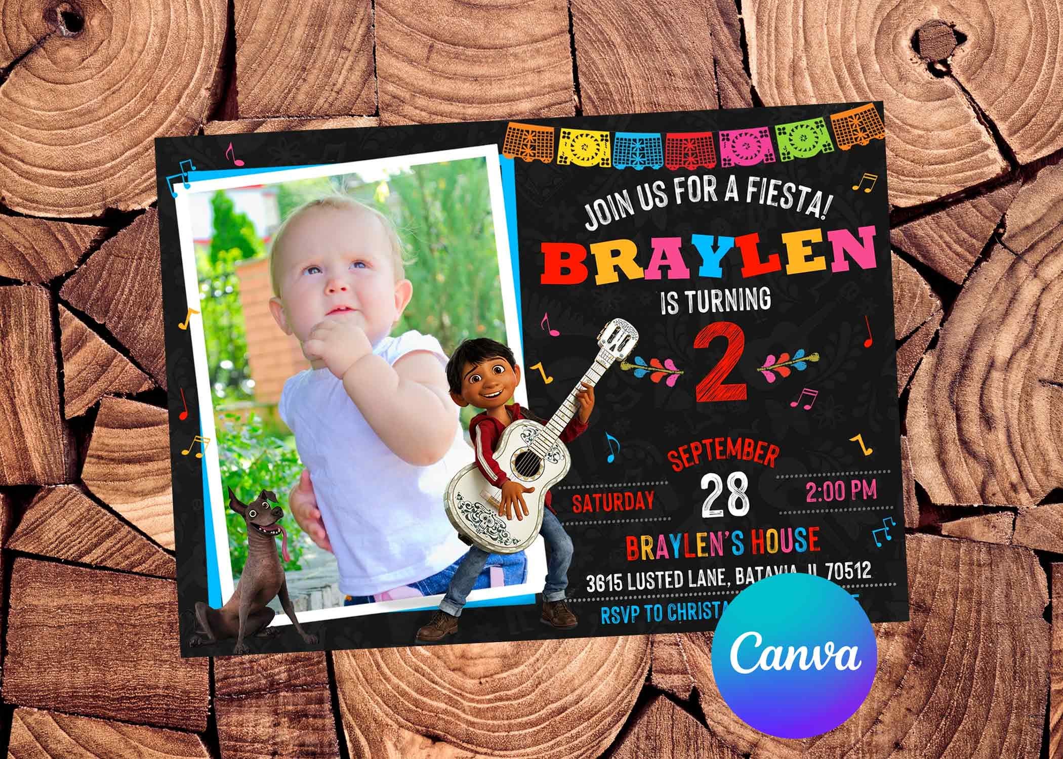 Coco Invitation Coco Birthday Invitation Fiesta Invitation Coco Party ...