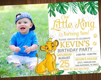 Lion King Invitation Lion King Birthday Invitation Lion King Party Lion King Invite Lion King Digital File Lion King Printable File