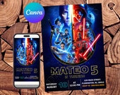 Star Wars Invitation Star Wars Birthday Invitation Star Wars Party Star Wars Editable Invitation Star Wars Digital Invitation