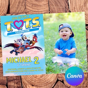 Tots Invitation Tots Birthday Invitation Tots Party Tots Editable Invitation Tots Digital File